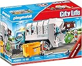 PLAYMOBIL City Life 70885 Camión de basura con luces, Con capacidad RC, Juguete para niños a partir de 4 años