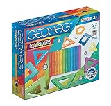 Geomag- Rainbow Juguetes de imán de neodimio, Multicolor, 32 Piezas (GM370) , color/modelo surtido