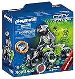 PLAYMOBIL City Action 71093 Carreras - Speed Quad, Con motor de arrastre, Juguete para niños a partir de 4 años
