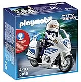 PLAYMOBIL - Moto de policía (5185)