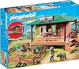 PLAYMOBIL- Ranger Station with Animal Area Playset, Multicolor (6936)