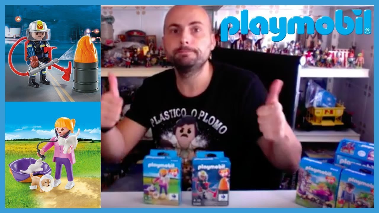 Veterinaria y Bombero de Playmobil Play Give