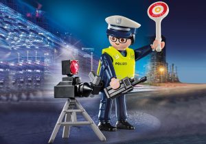 Playmobil Agente de policía con radar de velocidad