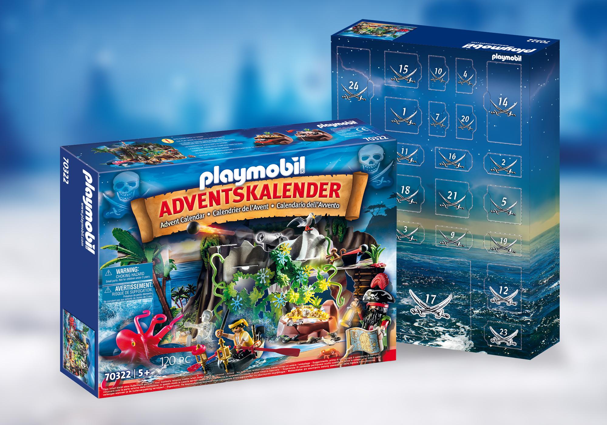 Playmobil calendarios de adviento 70322 Búsqueda del tesoro del calendario de Adviento en la Cala del Pirata 70322 2020 El Mundo Click