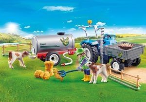 Playmobil Tractores Playmobil: todas las referencias (con remolque, pala y aperos) 6 Playmobil Tractor de carga con depósito de agua - 70367 2020 - El Mundo Click
