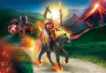 Playmobil Caballo de fuego con jinete (Burnham Raiders) – 9882 2020 – El Mundo Click 9882
