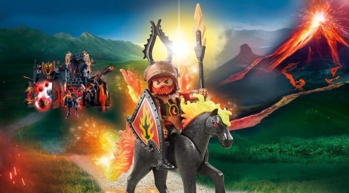 Playmobil Caballo de fuego con jinete (Burnham Raiders) – 9882 2020 – El Mundo Click 9882