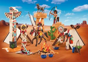Playmobil Campamento indígena con tótem