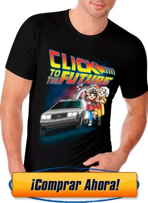 camiseta playmobil regreso al futuro