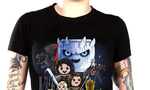 camiseta playmobil juego de tronos