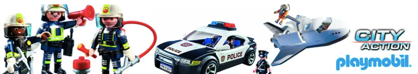 compra de playmobil police e bombeiros