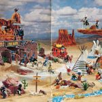 playmobil poster oeste años 90