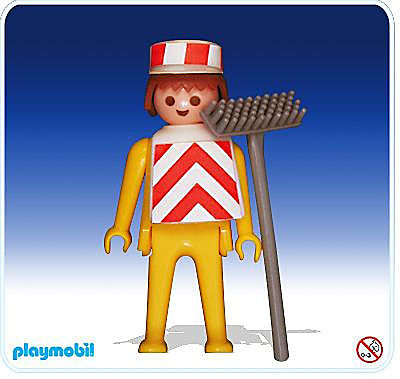 Playmobil 3119-A – Dos trabajadores de la construcción con un camión 1974 – El Mundo Click playmobil 1974