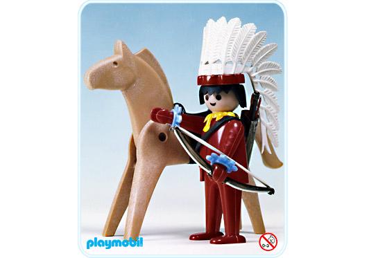 Playmobil Jefe indio/Caballo – 3351-A 1975 – El Mundo Click 3351 A