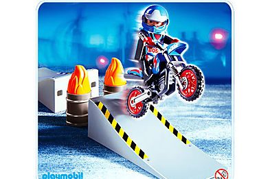 Playmobil Todas las Motos de Playmobil y donde comprarlas 35 Motocross Fahrer mit Rampe