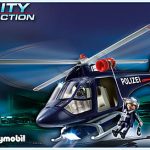 Polizeihubschrauber mit LED Suchscheinwerfer