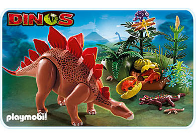 Stegosaurus mit Nest