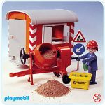 playmobil 3207 Baustellwagen mit Mörtelmischer