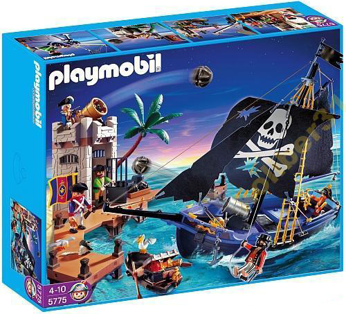 5775 playmobil barco pirata soldados