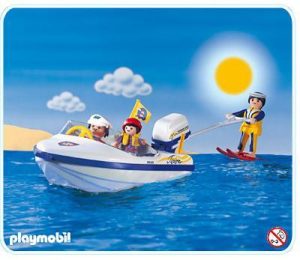 Playmobil Lancha motora con esquís acuáticos - 3009 A 1998 - El Mundo Click