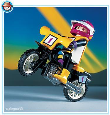 Playmobil motos 3044 Motocicleta Cross 3044 A 1999 El Mundo Click