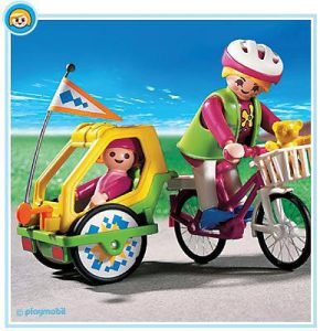 Playmobil  Remolque para bicicleta/niño - 3068 A 1999 - El Mundo Click