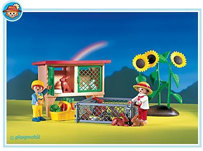 Playmobil Jaula para conejos – 3075 A 1999 – El Mundo Click 3075 A