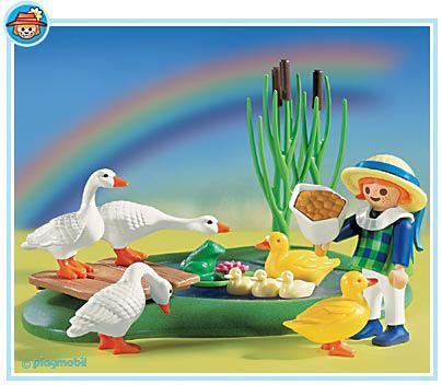 Playmobil Estanque de patos/bandada de gansos – 3115 B 2001 – El Mundo Click 3115 B