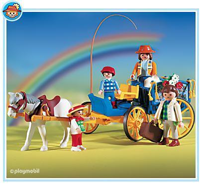 Playmobil Carruaje tirado por caballos – 3117 A 2001 – El Mundo Click 3117 A