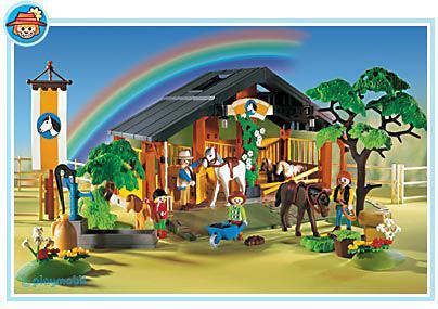 Playmobil Establo para montar a caballo – 3120 B 2001 – El Mundo Click 3120 B