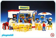 Playmobil 3146 Franky’s Place (puesto de comida) – Restaurantes y cafeterías 1986 – El Mundo Click 3146 A