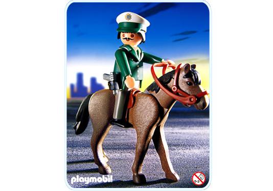 Playmobil Agente de policía/caballo – 3163 A 2002 – El Mundo Click 3163 A