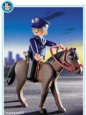 Playmobil Agente de policía con caballo – 3167 A 2002 – El Mundo Click 3167 A