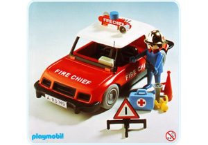 Playmobil Coches y Camiones de Bomberos Playmobil: todas las referencias 1 Playmobil Coche Jefe de Bomberos