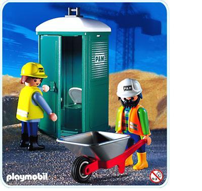 Playmobil Equipo de construcción/baños móviles – 3275 B 2003 – El Mundo Click 3275 B
