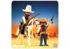 Playmobil 2 vaqueros/caballo – 3304 A 1986 – El Mundo Click 3304 A