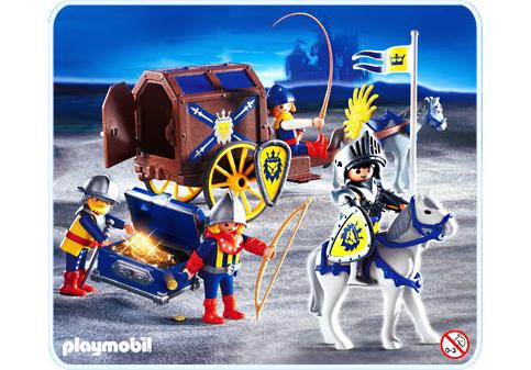 Playmobil Caballero Real con Transporte de Tesoro – 3314 B 2004 – El Mundo Click 3314 B