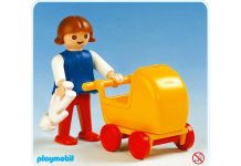 Playmobil Cochecito de bebé/muñeca – 3357 A 1982 – El Mundo Click 3357 A