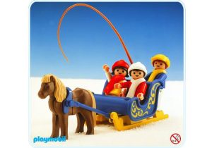 Playmobil Trineo infantil con ponis - 3391 A 1984 - El Mundo Click