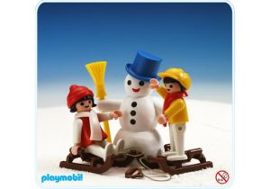 Playmobil Nieve y Esquí Playmobil: todas las referencias (Winter Fun) 1 Playmobil 2 niños/muñeco de nieve