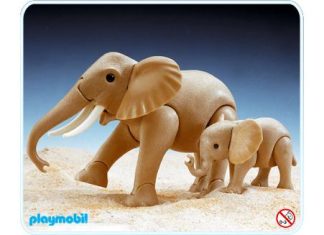 Playmobil Elefante/Cría – 3493 A 1982 – El Mundo Click 3493 A