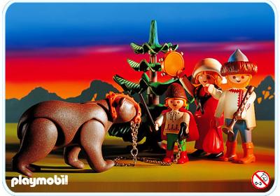 Playmobil Viajeros folclóricos / Oso bailarín – 3632 A 1994 – El Mundo Click 3632 A