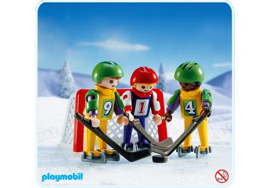 Playmobil 3 jugadores de hockey sobre hielo – 3685 A 1992 – El Mundo Click 3685 A