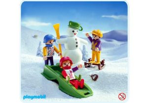 Playmobil Niños/Muñeco de nieve/Trineo - 3688 A 1992 - El Mundo Click