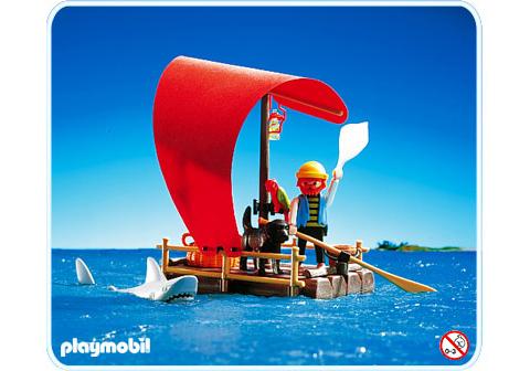 Playmobil Pirata/Balsa/Tiburón – 3736 A 1992 – El Mundo Click 3736 A