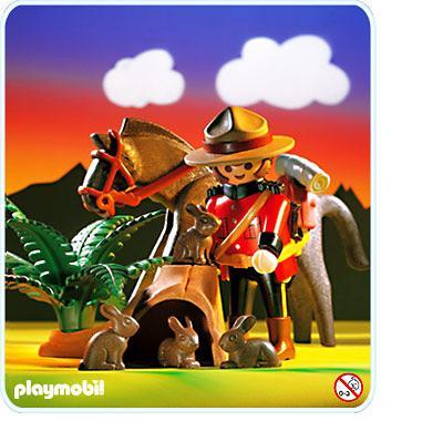 Playmobil Policía Montada del Canadá – 3827 A 1995 – El Mundo Click 3827 A