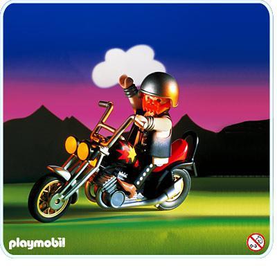 Playmobil Chopper de motocicleta – 3831 A 1995 – El Mundo Click 3831 A