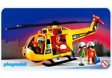 Playmobil Helicóptero de rescate – 3845 A 1996 – El Mundo Click 3845 A
