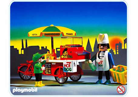 Playmobil Vendedor de perritos calientes – 3848 A 1996 – El Mundo Click 3848 A