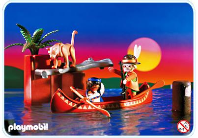 Playmobil Canoa india – 3875 A 1996 – El Mundo Click 3875 A